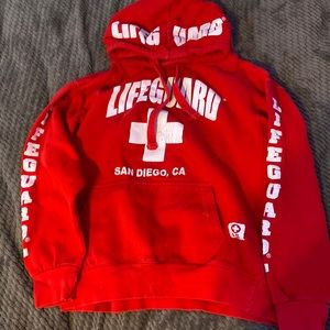 Lifeguard sweatshirt would be for a kid
